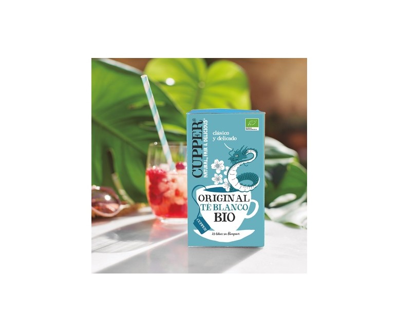 Infusión té blanco clásico Bio 20 bolsitas infusoras Cupper