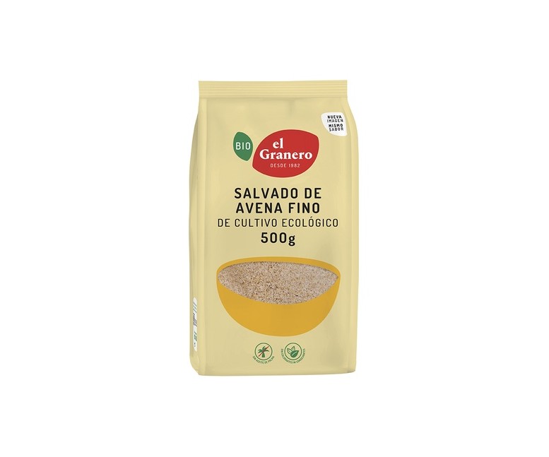 Salvado de Avena Fino Bio 500 g El Granero Integral