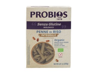 Penne de arroz integral bio sin gluten