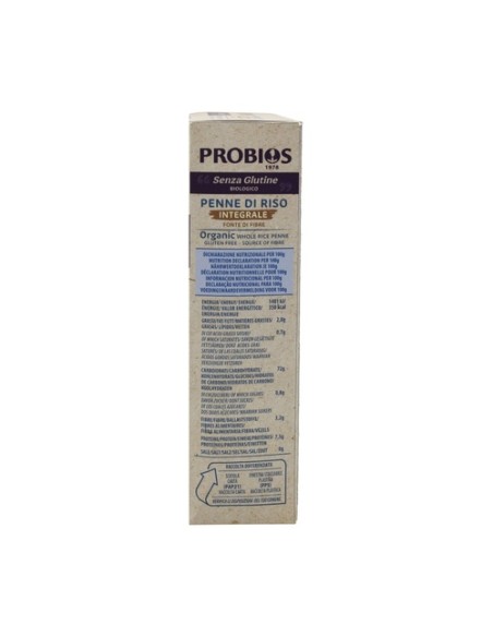 Penne de arroz integral bio sin gluten 250 g Probios