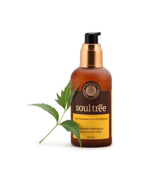 Gel limpiador facial Nutgrass Sin jabón 120 ml de gel Soultree