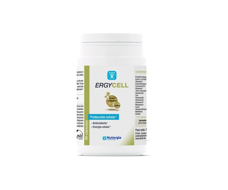 Ergycell revitalizante y antioxidante 90 cápsulas Nutergia