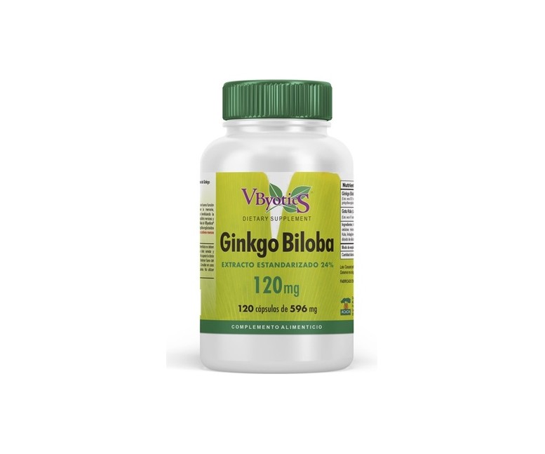 Ginkgo biloba 120mg 120 cápsulas Vbyotics