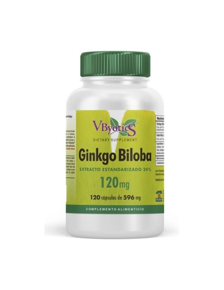 Ginkgo biloba 120mg 120 cápsulas Vbyotics