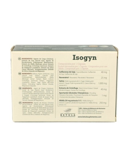 Isogyn 45 cápsulas Betula