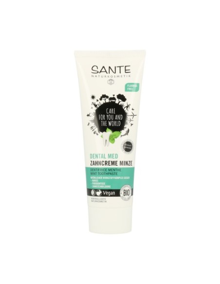 Dentífrico menta y salvia bio sin flúor 75 ml Sante