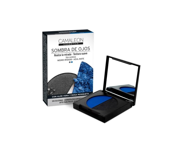Sombra de ojos dúo negro-azul 2 unidades de 2.3g CAMALEON