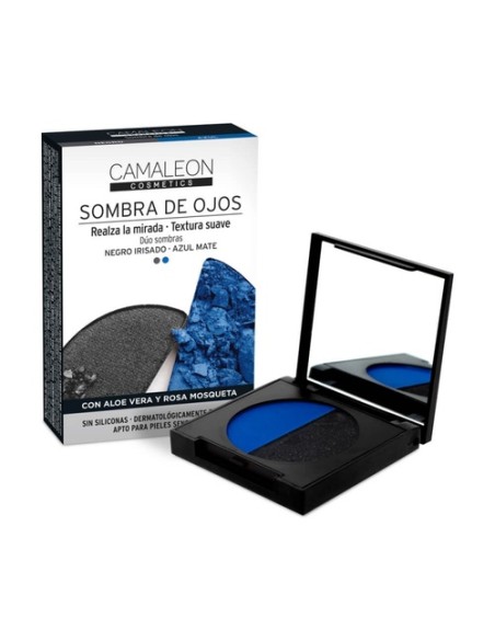 Sombra de ojos dúo negro-azul 2 unidades de 2.3g CAMALEON