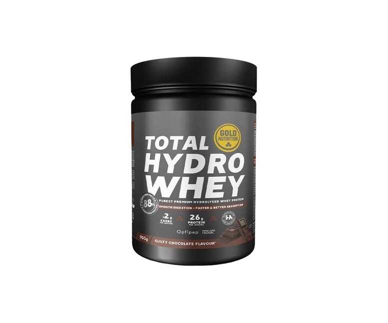 Proteína whey total hydro (chocolate) 900 g de polvo (Chocolate) Gold Nutrition