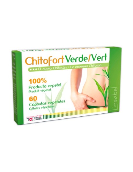 Chitofort verde 60 cápsulas vegetales de 600mg Tongil