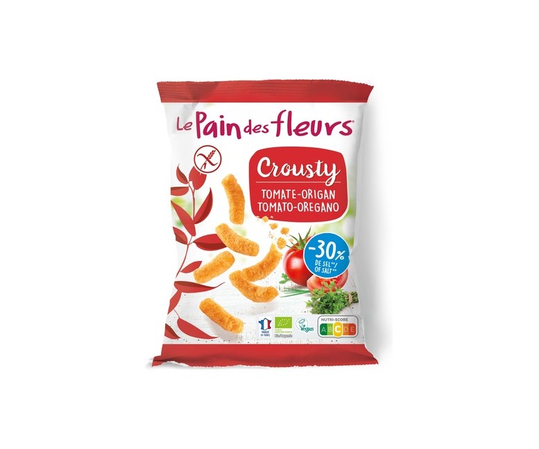 Ganchitos de tomate y orégano Bio 75 g Le pain des fleurs