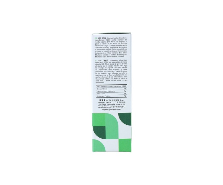 Aceite Esencial Menta Piperita Bio 5 ml Terpenic