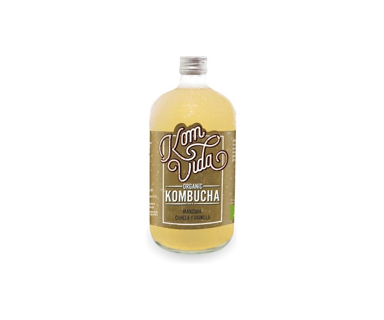 Kombucha manzana canela y vainilla 750 ml Komvida