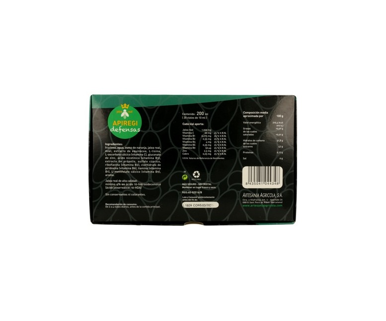 Apiregi Defensas 20 viales de 10ml Apiregi