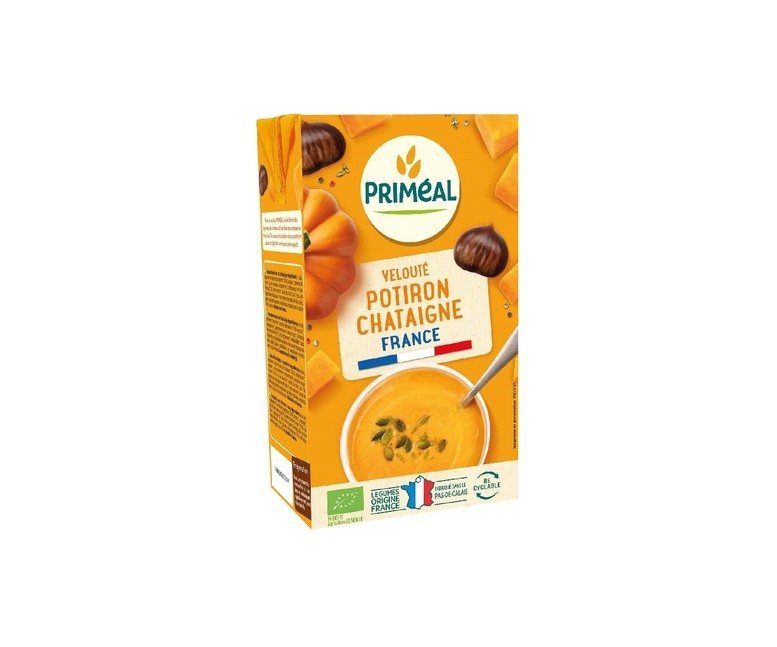 Sopa de calabaza y castañas 1 L Primeal