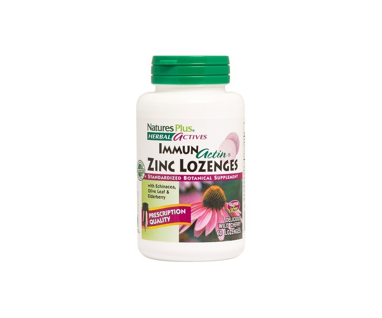 ImmunActin Zinc Lozenges 60 comprimidos Natures Plus