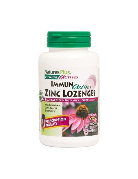ImmunActin Zinc Lozenges 60 comprimidos Natures Plus