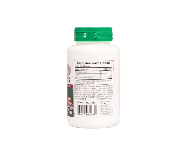 ImmunActin Zinc Lozenges 60 comprimidos Natures Plus