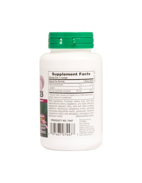 ImmunActin Zinc Lozenges 60 comprimidos Natures Plus