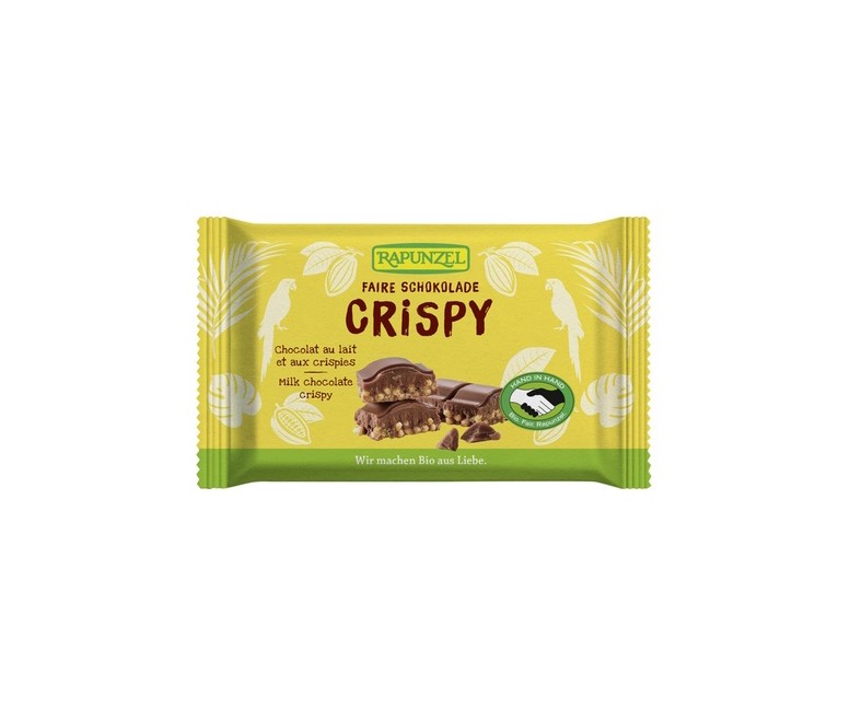 Pack Snack chocolate crispy 12 unidades de 100 g Rapunzel