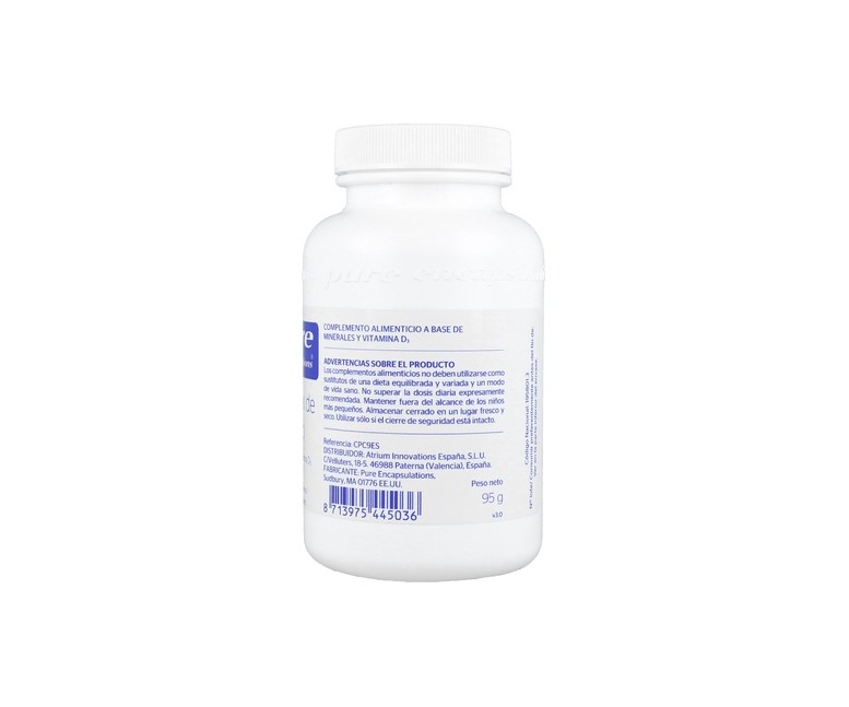 Complejo de Calcio 90 cápsulas de 1000mg Pure Encapsulations