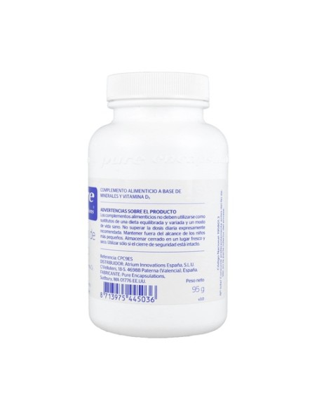 Complejo de Calcio 90 cápsulas de 1000mg Pure Encapsulations