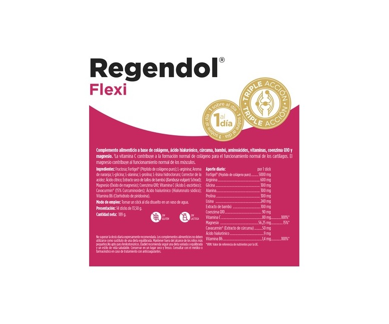 Regendol Flexi 14 sticks de 13.5g (Naranja) Eladiet