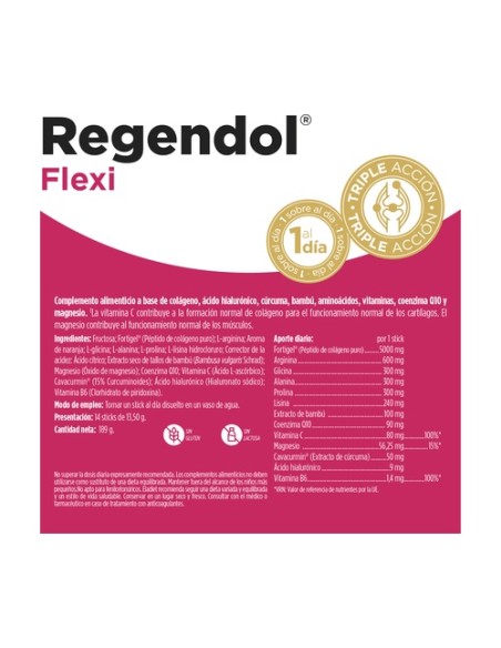 Regendol Flexi 14 sticks de 13.5g (Naranja) Eladiet