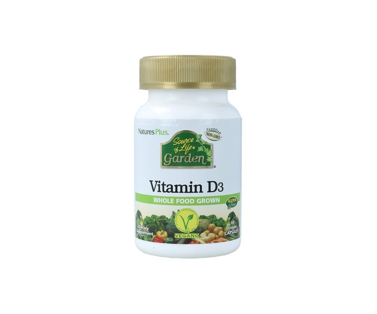 Vitamina D3 Garden 60 cápsulas Natures Plus