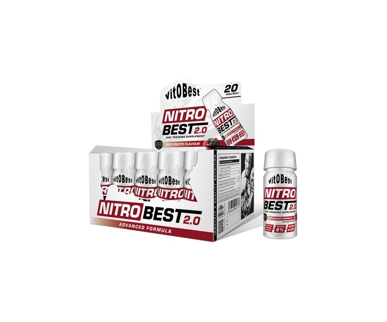 Nitrobest 20 suplemento deportivo 20 viales de 60 ml Vit.o.best