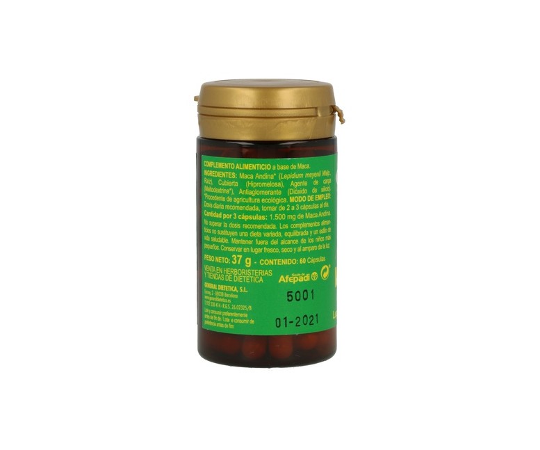Maca Andina 60 cápsulas Integralia