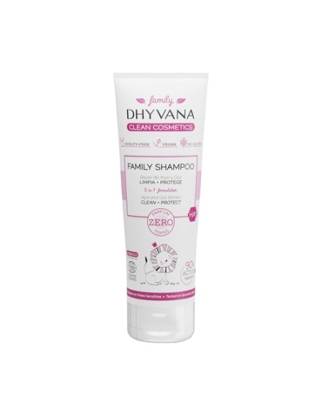 Champú familiar con bayas açaí y goji 200 ml Dhyvana