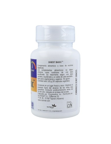 Digest Basic 30 cápsulas vegetales Enzymedica