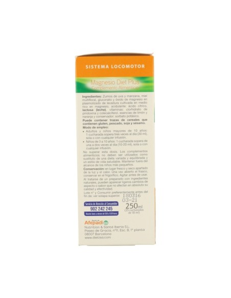 Magnesiodiet Plus Oseo 250 ml Dietisa