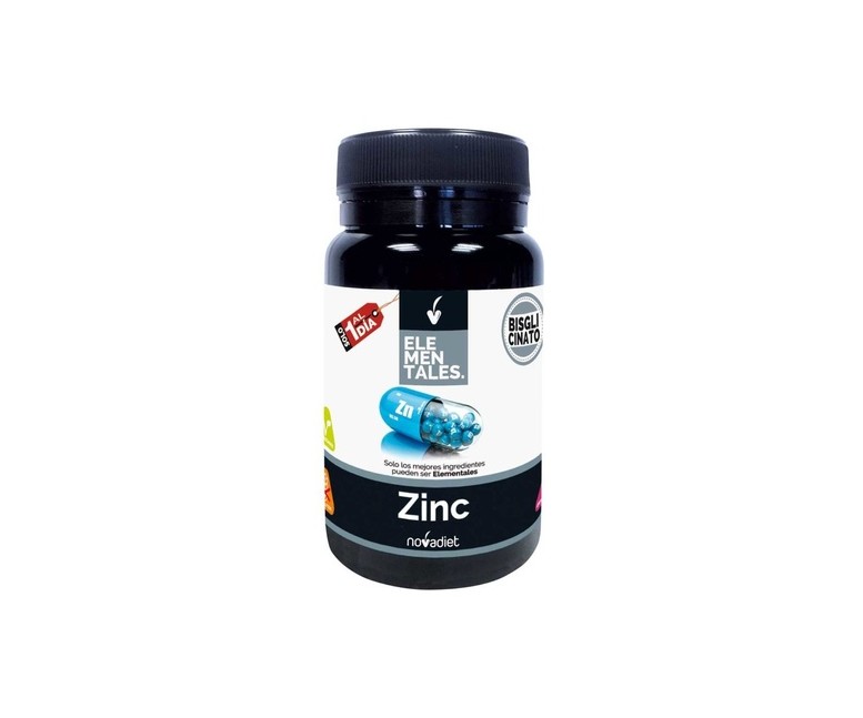 Zinc elementales 60 cápsulas Nova Diet