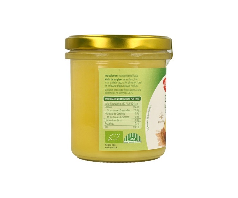 Ghee mantequilla clarificada 340 ml El Granero Integral