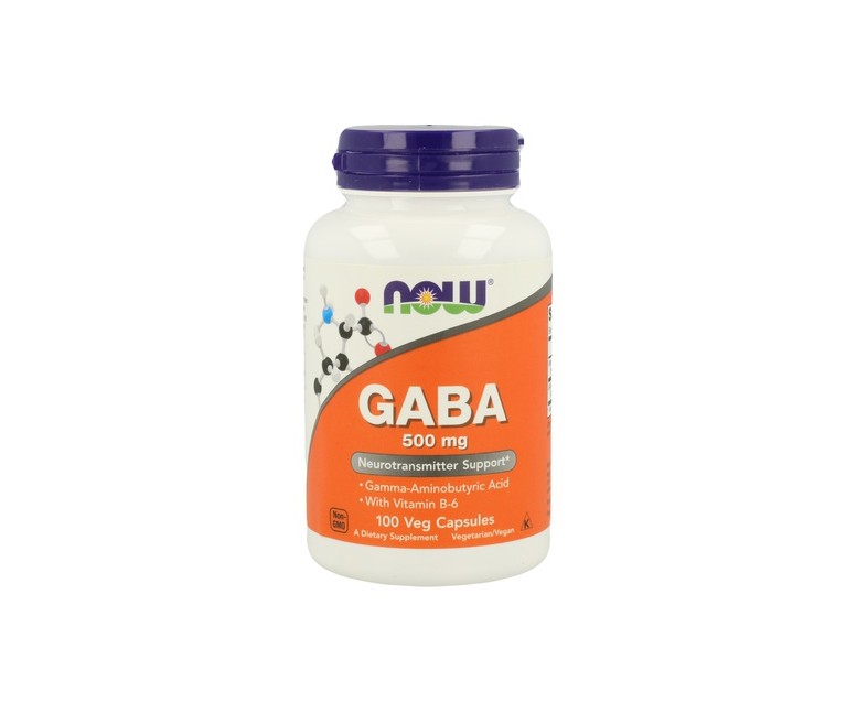 GABA 500mg 100 cápsulas (500mg) NOW Foods