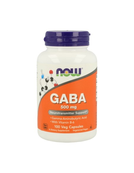 GABA 500mg 100 cápsulas (500mg) NOW Foods