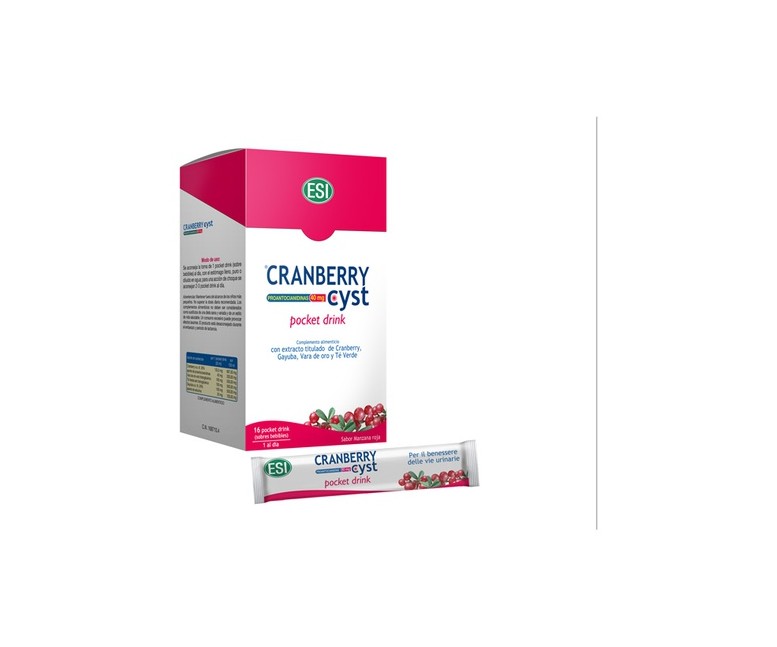 Cranberry cyst pocket drink 16 sobres ESI