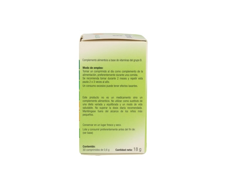 Vitamina B Complex 30 comprimidos Vallesol