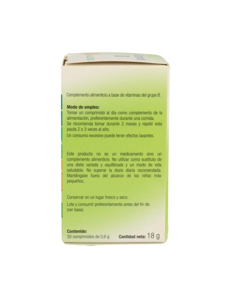 Vitamina B Complex 30 comprimidos Vallesol