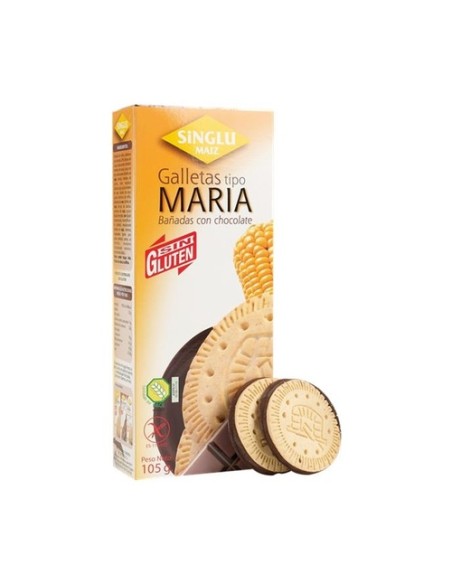 Galleta casera sin gluten bañada choco 105 g Singlu