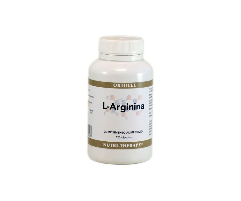 L-arginina 500 mg 120 cápsulas de 500mg Ortocel Nutri Therapy