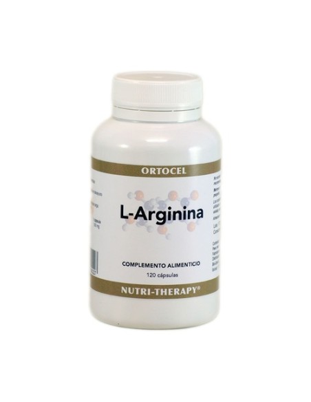 L-arginina 500 mg 120 cápsulas de 500mg Ortocel Nutri Therapy