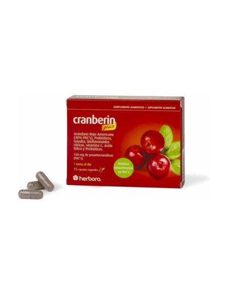 Cranberin plus 15 cápsulas Herbora