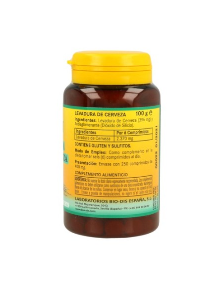 Levadura de Cerveza 250 comprimidos de 400mg Nature Essential