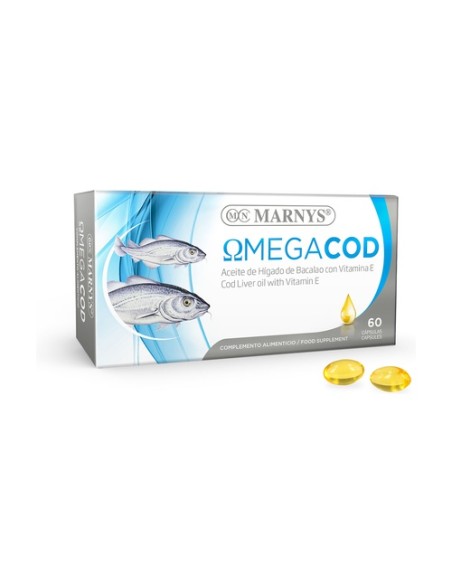 Omega Cod (Aceite de Hígado de Bacalao) 60 cápsulas MARNYS®