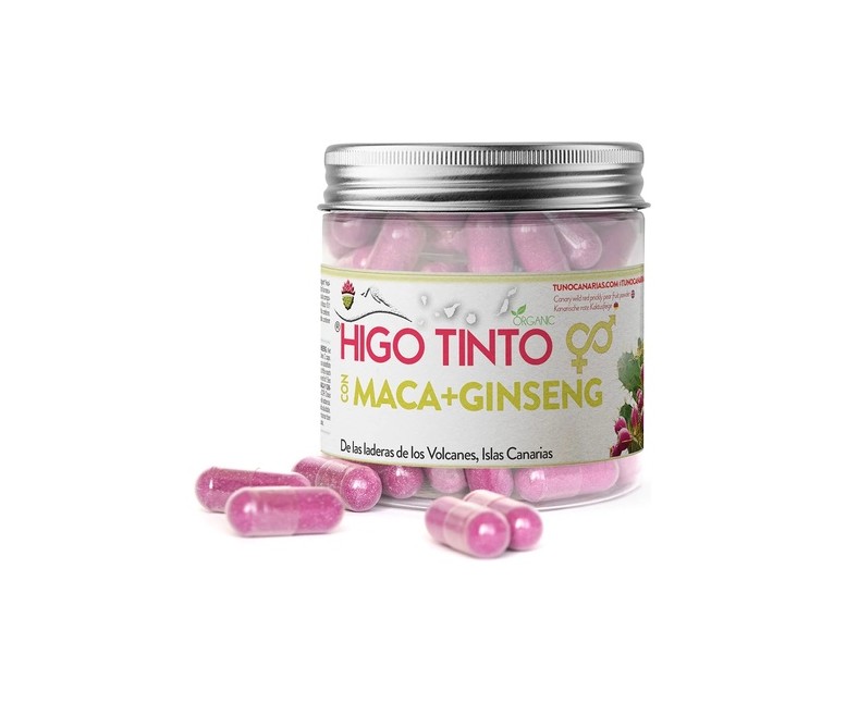Cápsulas de higo tinto con maca y ginseng 90 cápsulas Higo Tinto