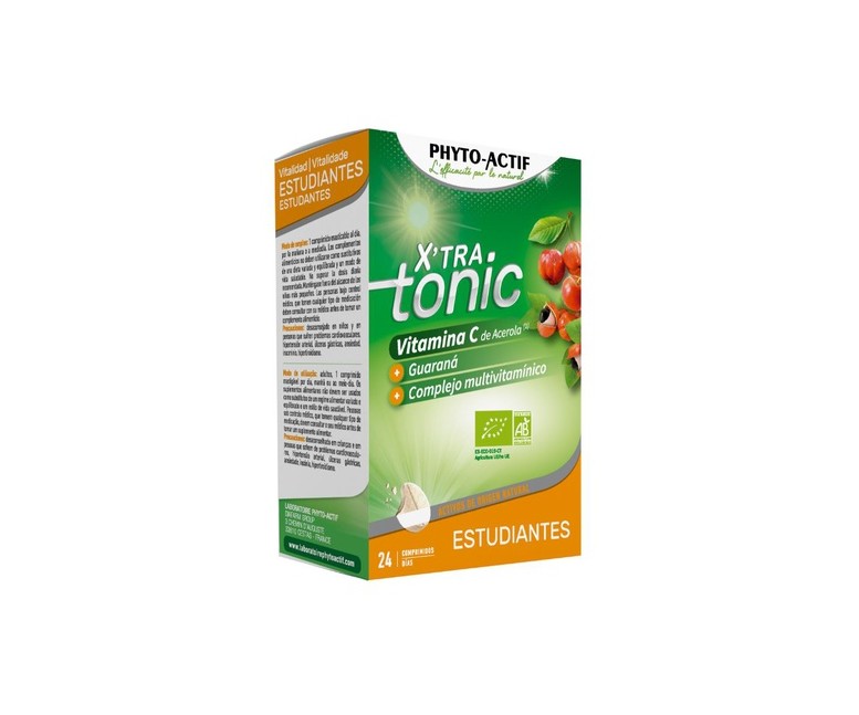 X'tra Tonic Estudiantes 24 comprimidos masticables Phyto actif