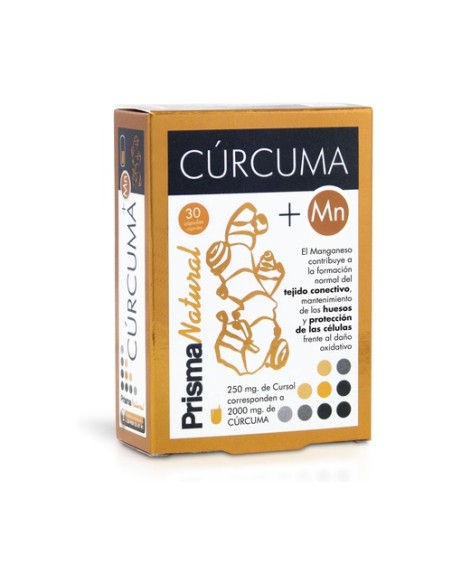 Cúrcuma + manganeso 30 cápsulas Prisma Natural